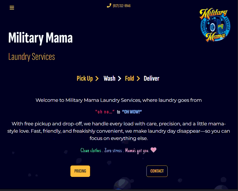 Military Mama Laundry Service